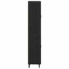 vidaXL Highboard Zidne Crni hrast 69,5 x 34 x 180 cm Konstruirano drvo