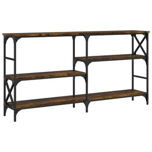 vidaXL Konzolni stol boja hrasta 150x29x76,5 cm od konstruiranog drva