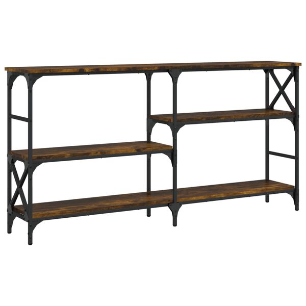 vidaXL Konzolni stol boja hrasta 150x29x76,5 cm od konstruiranog drva