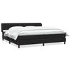vidaXL Box Spring krevet s madracima crni 180x210 cm samt