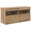 vidaXL TV zidni ormar 80 x 30 x 40 cm Umjetnički hrast