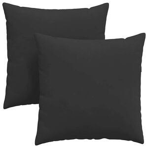 vidaXL Jastučići za sofu 2 pcs Crna 80 x 80 cm tkanina
