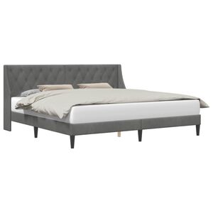 vidaXL Krevetna konstrukcija Tamnosiva 180 x 200 cm Bar&scaron;un