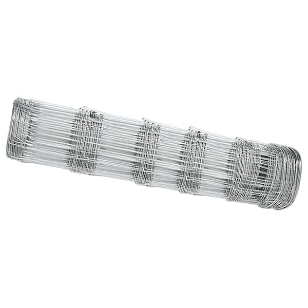 vidaXL Ograda za pa&scaron;njake Srebrno 25 x 0,8 m Pocinčani čelik