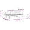 vidaXL Dnevni krevet na izvlačenje bez madraca bijeli 80x200 cm