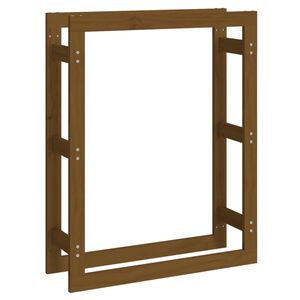 vidaXL Stalak za drva za ogrjev boja meda 80 x 25 x 100 cm od borovine