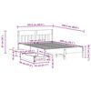 vidaXL Okvir kreveta bez madraca bijeli 140x200 cm od masivne borovine