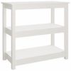 vidaXL Konzolni stol bijeli 80x40x74 cm od masivne borovine