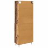 vidaXL Highboard s ladicama Staro drvo 69,5 x 34 x 180 cm