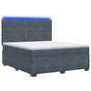 vidaXL Boxspring krevet s madracem Tamnosiva 140 x 200 cm Bar&scaron;un