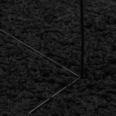vidaXL Čupavi tepih PAMPLONA visoka vlakna moderni crni 240x340 cm