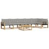 vidaXL Set vanjskih sofa 7 pcs Bijela i svjetlosiva 79 x 79 x 37 cm