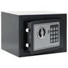 vidaXL Digitalni sef s zaključavanjem Tamno siva 23 x 17 x 17 cm Čelik