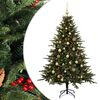vidaXL Umjetno božićno drvce s kuglicom 120 cm 150 LED lampica