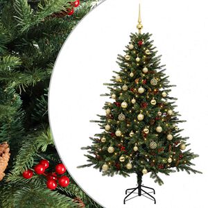 vidaXL Umjetno božićno drvce s kuglicom 120 cm 150 LED lampica