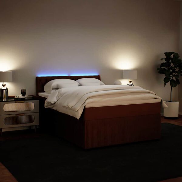 vidaXL Krevet s oprugama i madracem ružičasti 140x200 cm bar&scaron;unasti