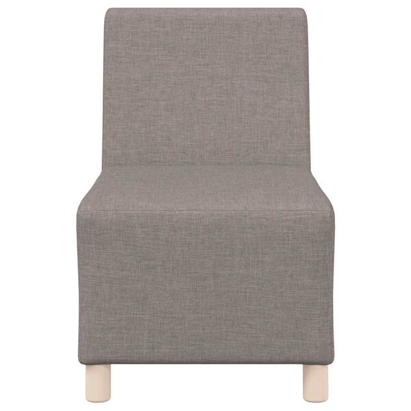 vidaXL Modularna sofa bez naslona za ruke, taupe 55 cm, tkanina