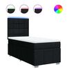 vidaXL Box spring krevet s madracem crni 90x190 cm od tkanine