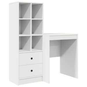 vidaXL Stol Bijelo 145,5 x 40 x 127 cm 2 kom.