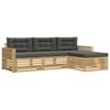 vidaXL Set vanjskih sofa 4 kom. Bijela i antracit