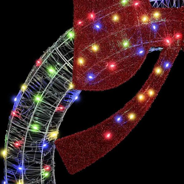 vidaXL Vijenac s 80 LED svjetlima Šareni 90 cm Akril