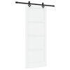 vidaXL Klizna vrata ORKDAL 83 x 211 cm Konstruirano drvo Bijela i crna