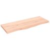 vidaXL Stolna ploča 100x40x(2-4) cm od netretirane masivne hrastovine