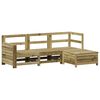 vidaXL 4-dijelni set vrtnih sofa od impregnirane borovine