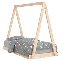 vidaXL Okvir za dječji krevet 70 x 140 cm od masivne borovine