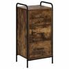 vidaXL Kreveta Dimljeni hrast 97 x 33 x 81 cm Konstruirano drvo