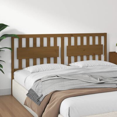 vidaXL Uzglavlje za krevet boja meda 185,5x4x100 cm masivna borovina