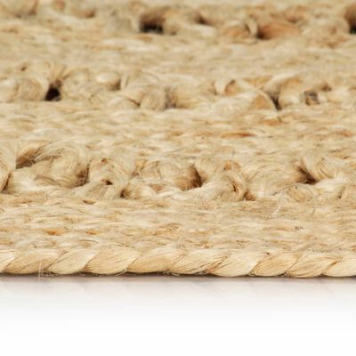 vidaXL Ručno rađeni pleteni tepih od jute 120 cm