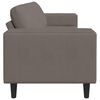 vidaXL Sofa s jastukom Svijetlo siva 250 x 77 x 76 cm Kordura tekstil