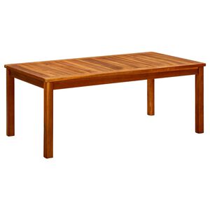 vidaXL Vrtni stolić za kavu 110 x 60 x 45 cm masivno bagremovo drvo