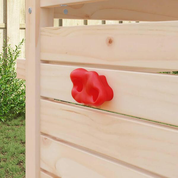 vidaXL Držak za penjanje 12 pcs Crvena 100 x 67 x 43 mm PP