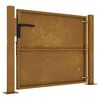 vidaXL Vrtna vrata 100x100 cm Corten čelik