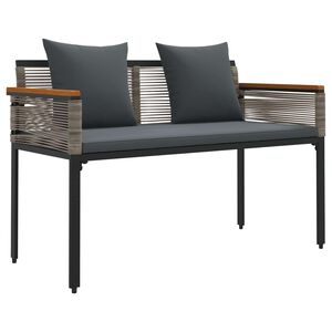 vidaXL Vanjska klupa 2 -Seater 117 x 54 x 74.5 cm poliratan
