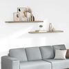 vidaXL Plutajuće zidne police 2 kom boja hrasta 120x23,5x3,8 cm MDF