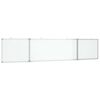 vidaXL Magnetna bijela ploča sklopiva 200 x 40 x 1,7 cm aluminijska