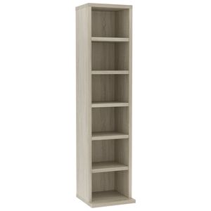 vidaXL Ormarić za CD-ove boja hrasta 21x20x88 cm od konstruiranog drva