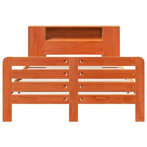 vidaXL Okvir kreveta bez madraca vo&scaron;tano smeđi 140x190 cm od borovine