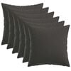 vidaXL Presvlaka za jastuk 6 pcs HEERLEN Tamnosiva 40 x 40 cm