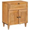 vidaXL Noćni ormar Svijetlosmeđa 50 x 33 x 60 cm Čvrsto drvo akacije