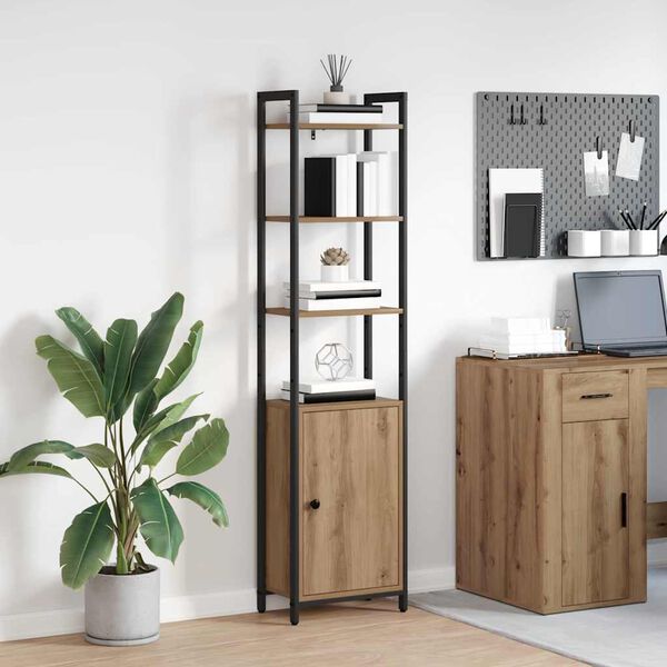 vidaXL Ormarić za knjige Umjetnički hrast 40 x 24 x 161 cm