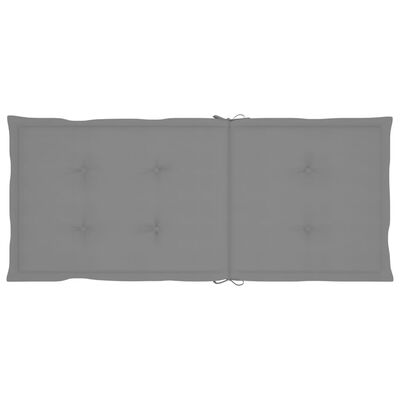 vidaXL Vrtne stolice sa sivim jastucima 6 kom od masivne tikovine