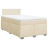 vidaXL Krevet box spring s madracem krem 120 x 190 cm od tkanine