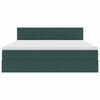 vidaXL Krevet s od storage s madracem Tamnozelena 180 x 200 cm Bar&scaron;un