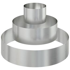 vidaXL Vrtna saksija Srebrno 90 x 90 x 20 cm Cinkani čelik