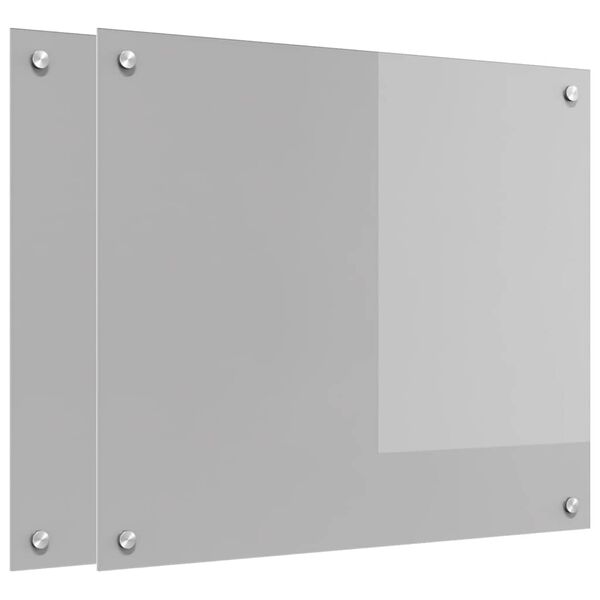 vidaXL Kuhinjski za&scaron;tita 2 pcs Svijetlo siva 70 x 60 cm