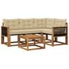 vidaXL Set vanjskih sofa 5 kom. Prirodna i bež